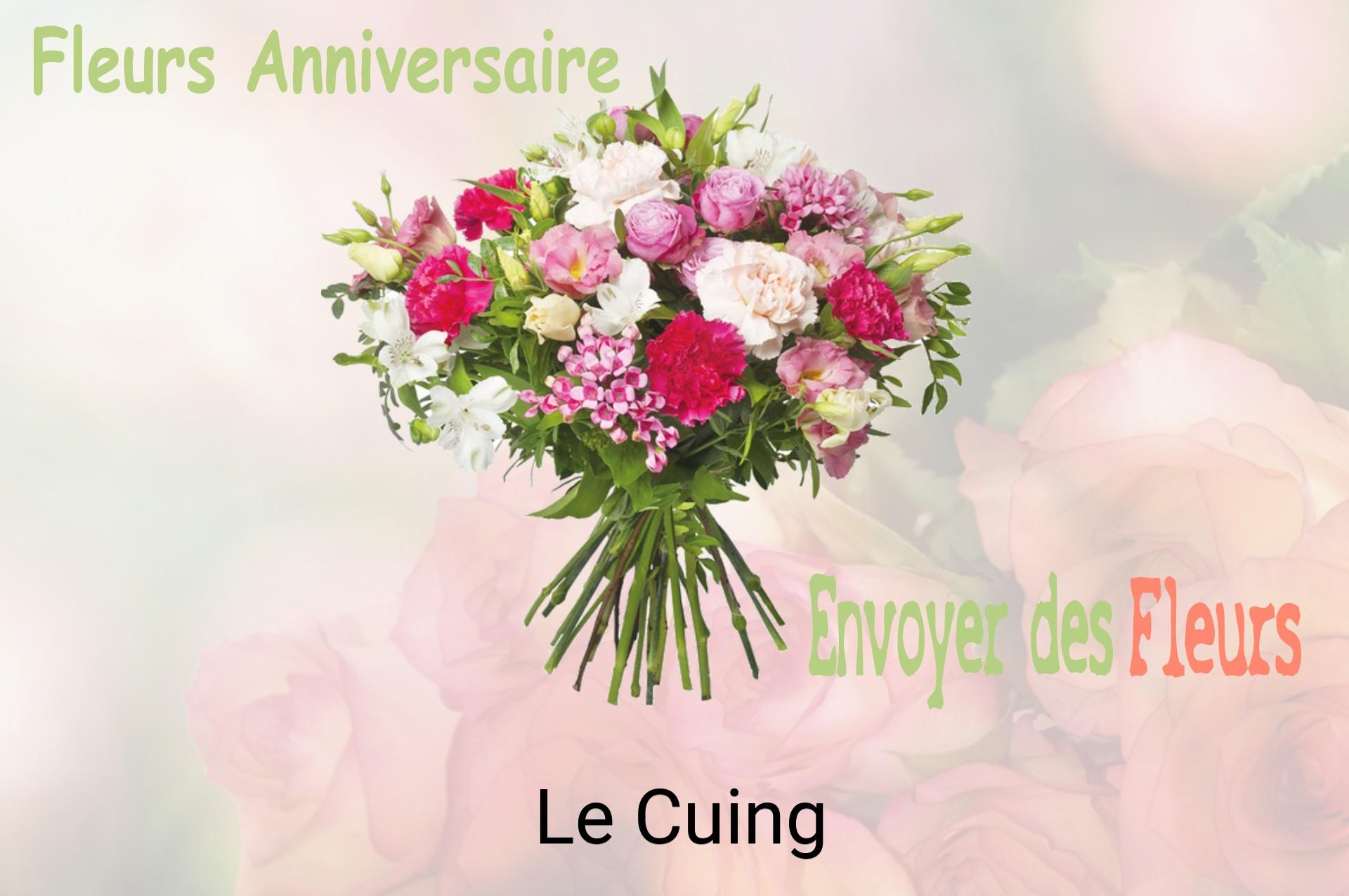 Bouquet de fleurs d’anniversaire livré à Le Cuing